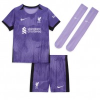 Camisa de time de futebol Liverpool Virgil van Dijk #4 Replicas 3º Equipamento Infantil 2024-25 Manga Curta (+ Calças curtas)